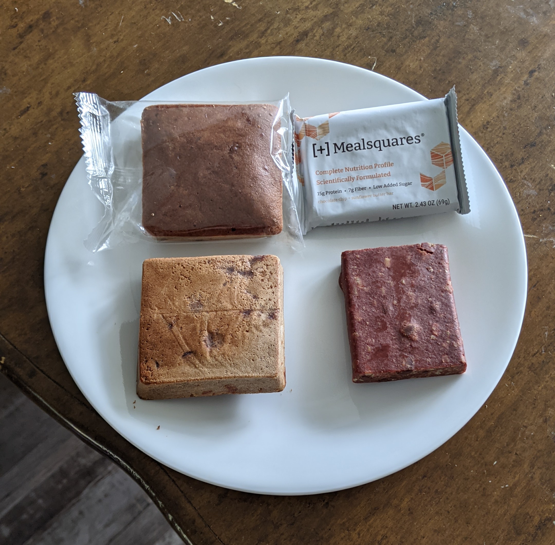  Meal Squares 1.0 on the left, and 2.0 on the right